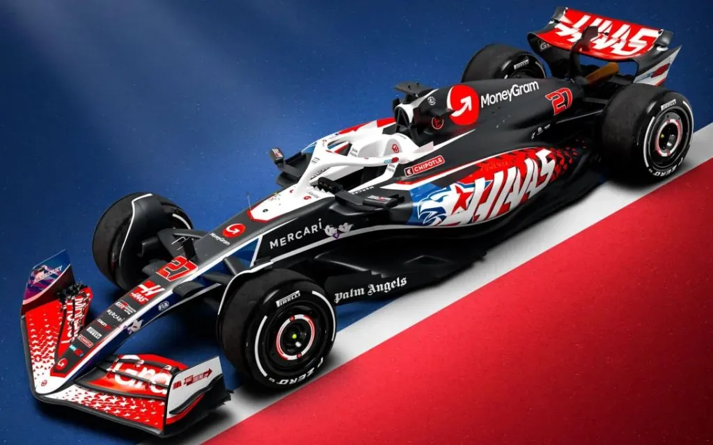 Haas revela pintura especial inspirada em águia para o GP dos EUA F1 2024