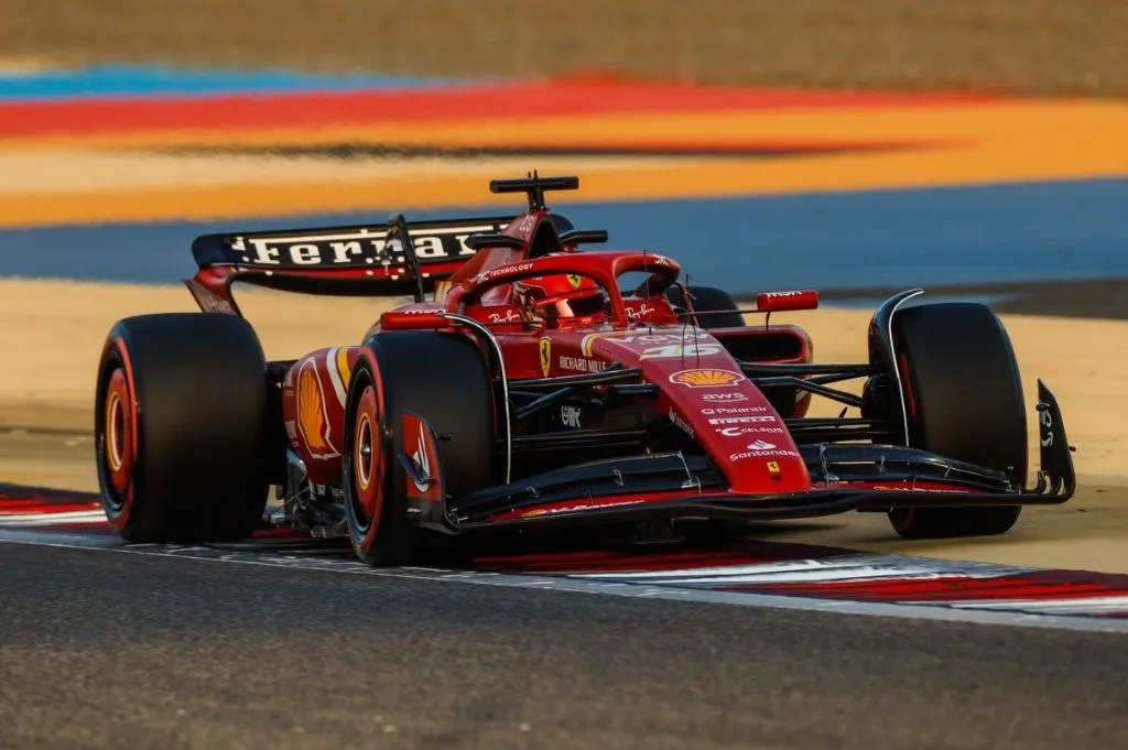 Leclerc fecha os testes da Ferrari no topo em Bahrein