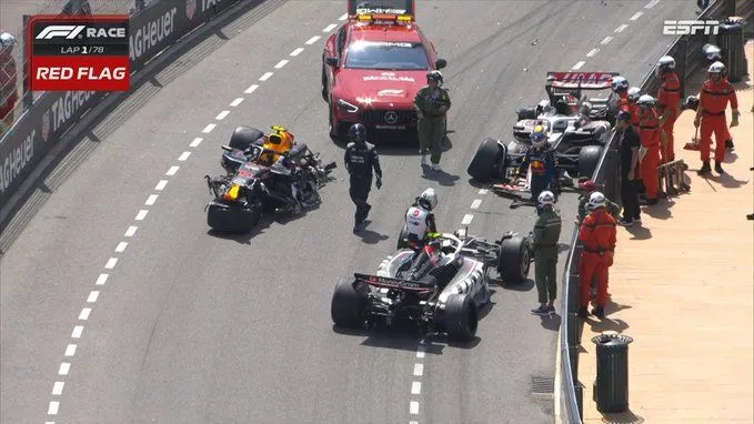 Veja o momento do acidente de Sergio Perez no GP de Mônaco na Fórmula 1