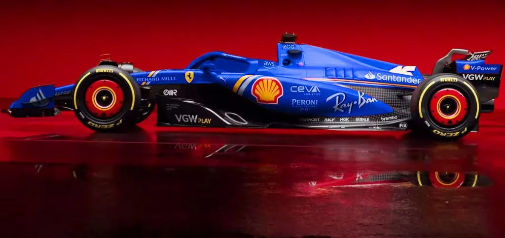 F1: Ferrari terá carro com detalhes em azul no GP de Miami